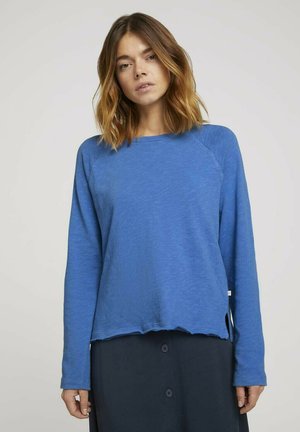 Long sleeved top - mid blue
