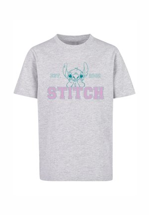 LILO AND STITCH - COLLEGIAL PASTEL  - Print T-shirt - heather grey