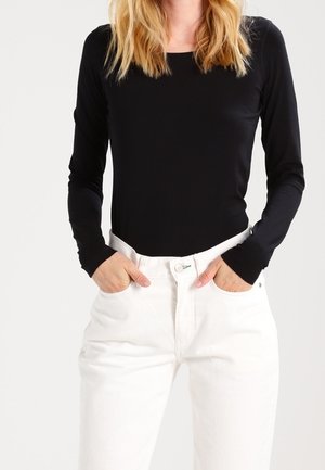 Langærmet T-shirt - black