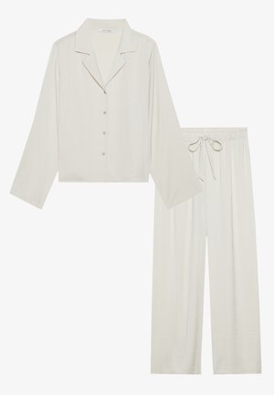 Anna Field HAMMERED SATIN SET - Pizsama szett - stone