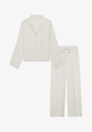 Anna Field HAMMERED SATIN SET - Pyjama set - stone