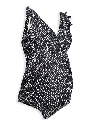 SPOT FRILL MATERNITY - Bikiniöverdel - black