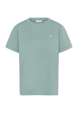 Kaffe KAEMILY  - Print T-shirt - trellis w. silver heart