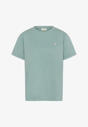 Kaffe KAEMILY - Tričko s potlačou - trellis w. silver heart