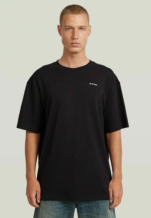 G-STAR, RIB INSERT RELAXED R T - T-shirt basic - dk black