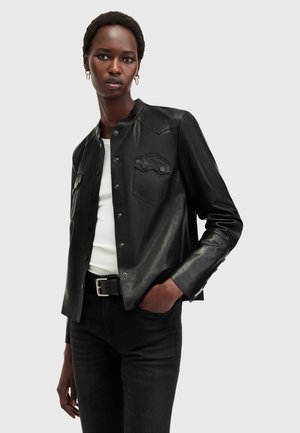 ROCK - Veste en cuir - black