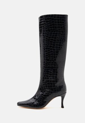BY FAR STEVIE CAVOLO CROCO - Høje støvler/ Støvler - black