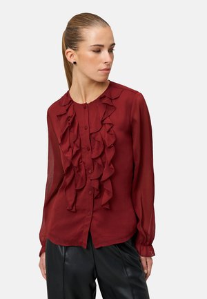 MIT VOLANTS - Blouse - cabernet