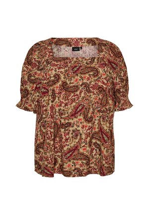 Zizzi, Bluse - braun