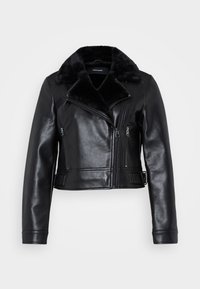 VMHAILEY COATED JACKET - Imitert skinnjakke - black