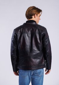 Freaky Nation Kožená bunda - bordo black