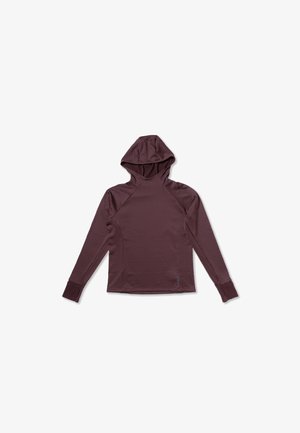 Brooks, MOMENTUM THERMAL HOODIE - Maglietta a manica lunga - cocoa