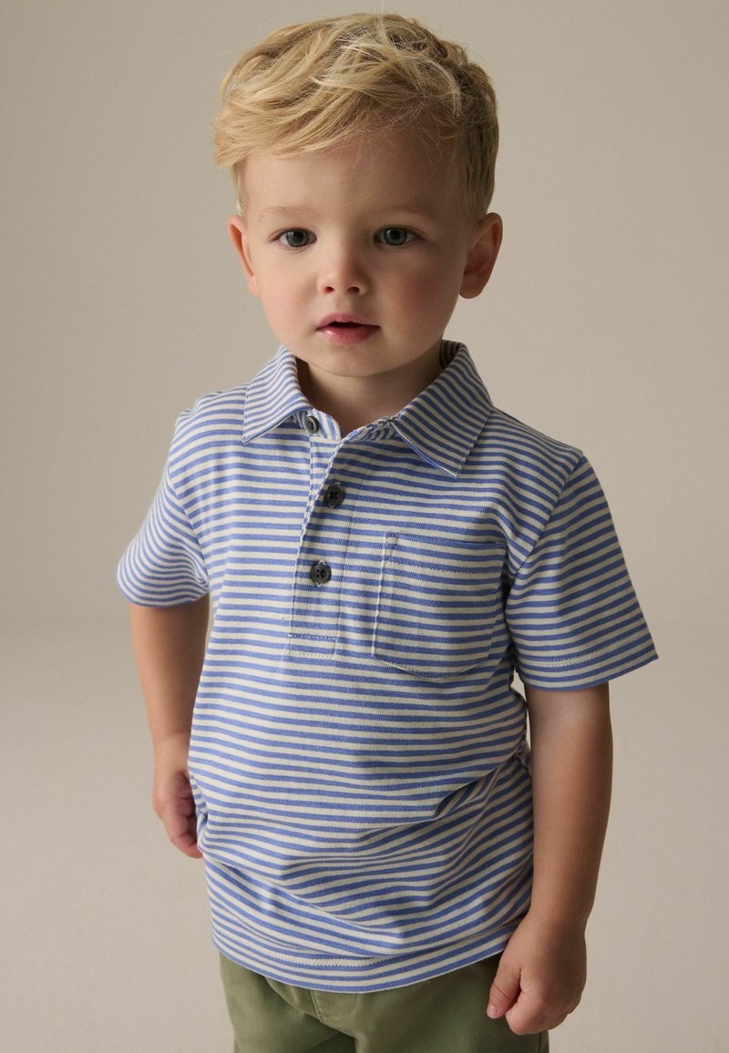 Next REGULAR FIT - SHORT SLEEVE STRIPE - Poloshirts - blue white