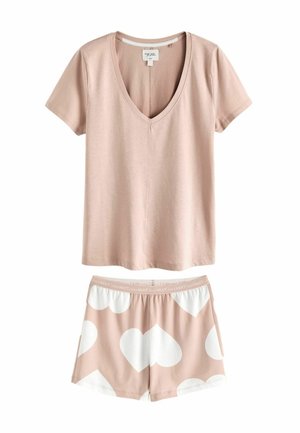 SHORT SLEEVE  - REGULAR FIT SET - Yöasusetti - pink heart