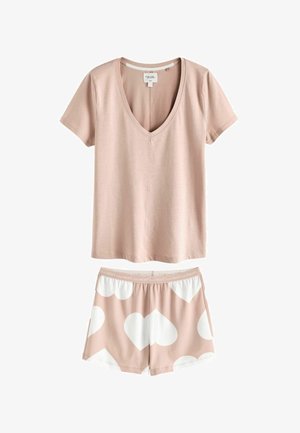 Next SHORT SLEEVE - REGULAR FIT SET - Pizsama szett - pink heart