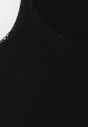 PULL&BEAR, LACE DETAIL - TANK TOP - Débardeur - black