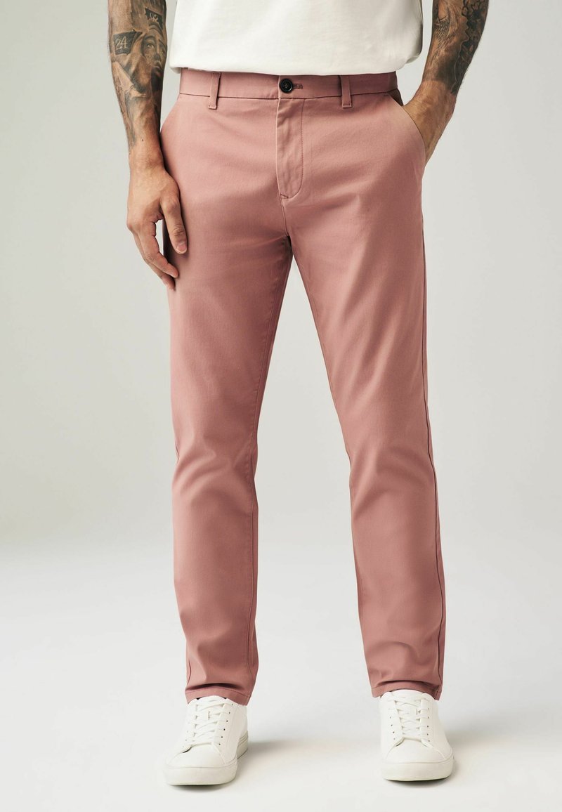 Next - SLIM FIT STRETCH - Vászonnadrágok - pink, Nagyítás