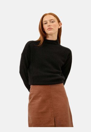 GLACIELA 4-PLY  NECK - Jersey de punto - black