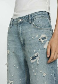 Mango Džínsy s rovným strihom - blue