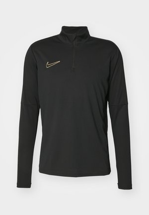 Nike Performance TOP - Pitkähihainen paita - black/metallic gold