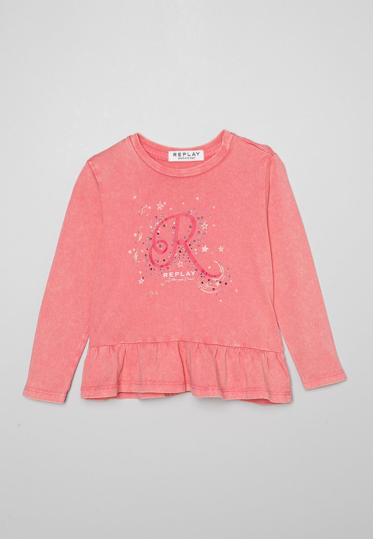 Replay Longsleeve koraalrood