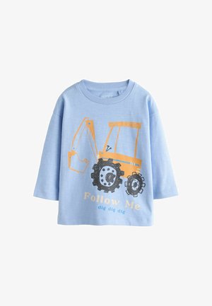 Next, REGULAR FIT - LONG SLEEVE GRAPHIC T-SHIRT . - Camiseta de manga larga - pale blue digger