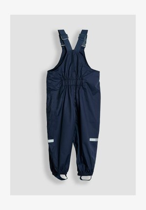 Námořnický voděodolný overal s kšandami, elastickým pasem, elastickými manžetami a reflexními prvky. Vyrobeno z hladkého, odolného materiálu.