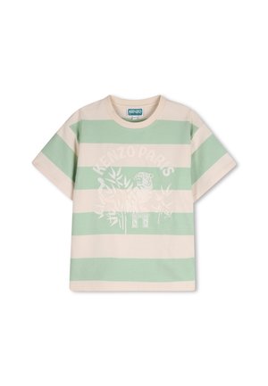 SHORT-SLEEVED  - T-shirt imprimé - ecru vert