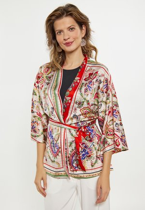 KIMONO - Leichte Jacke - orange mehrfarbig