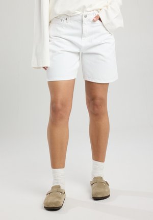 NERA - Denim shorts - white