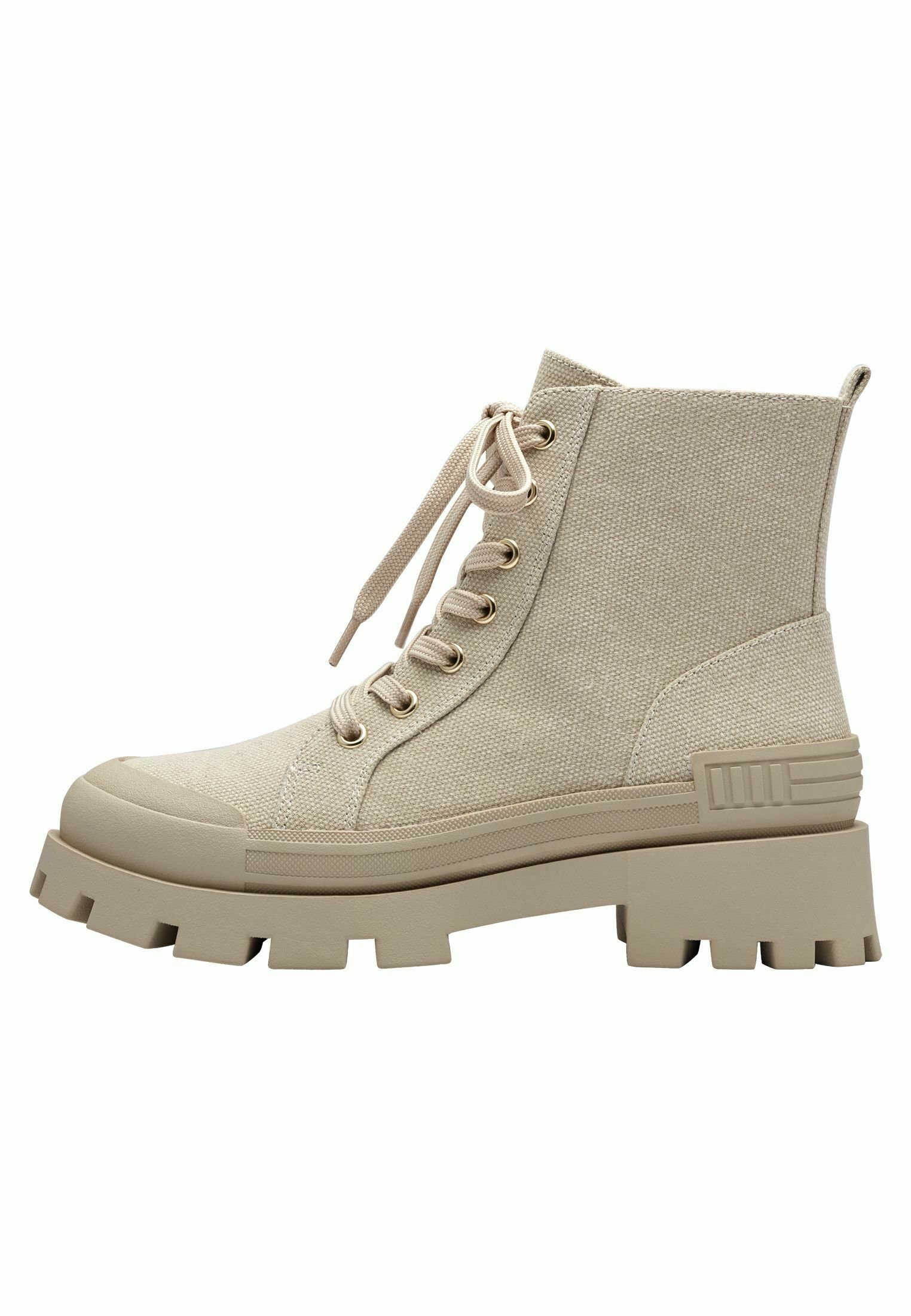 Marco Tozzi Enkellaarsjes met plateauzool - sand/beige - Zalando.nl