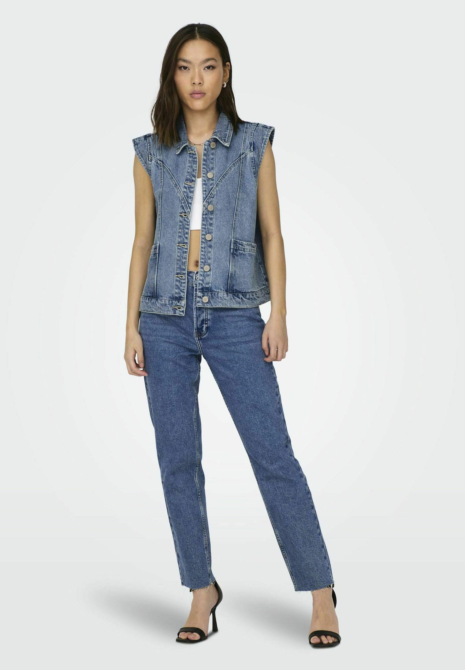 ONLY Denim ONLKENNEDY Denim - Vestă - medium blue denim/denim