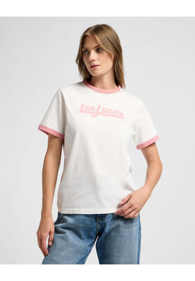 Lee Ringer Tee Lee RINGER - T-shirt z nadrukiem/różowy - Zalando.pl