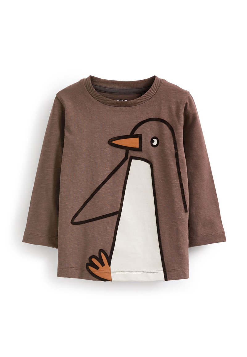 Next CHARACTER STANDARD - Hosszú ujjú felső - brown penguin