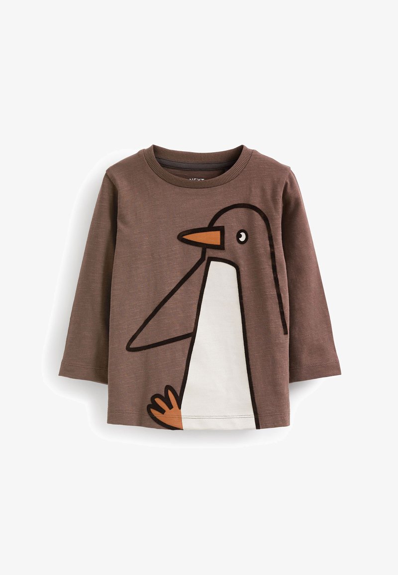 Next CHARACTER STANDARD - Hosszú ujjú felső - brown penguin