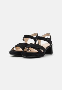 Gabor Comfort Sandalen met plateauzool - schwarz