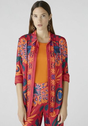 Button-down blouse - pink orange