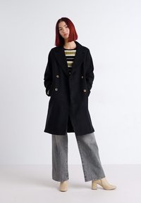 GAP LONG COAT - Klasický kabát - black