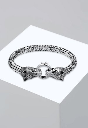 WOLF HEAD - Armband - silver-coloured