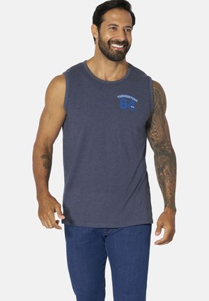 Jan Vanderstorm, MUSKELSHIRT DOPPELPACK PORO - Top - dunkelblau petrol