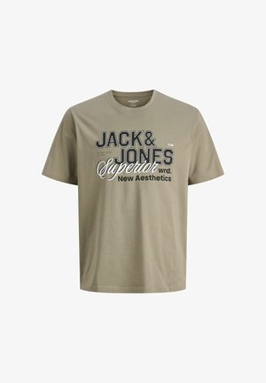 JJELOGO TEE O-NECK - Nyomott mintás póló - vetiver