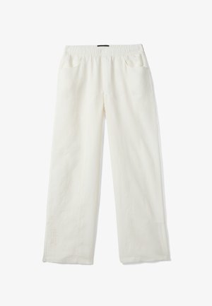UTOPJA, WIDE-LEG TROUSERS - Pantalones - white