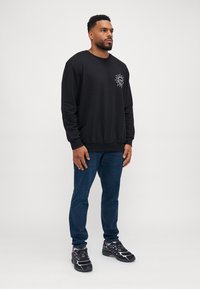Jack & Jones JJMYSTIC CREW NECK - Φούτερ - black