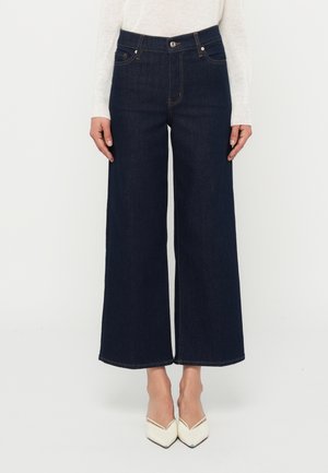 LE PALAZZO CROP - Wide leg - rinse