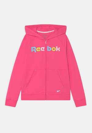 RAINBOW HOODIE - Felpa con zip - carmine rose