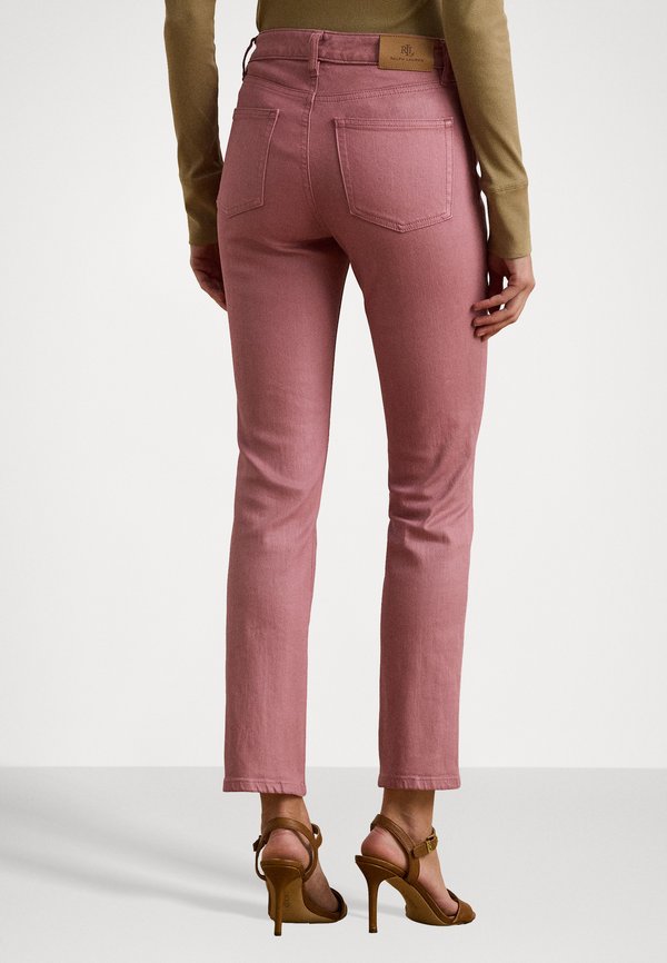 COATED HIGH RISE STRAIGHT ANKLE JEAN - Straight leg jeans - rose mauve3