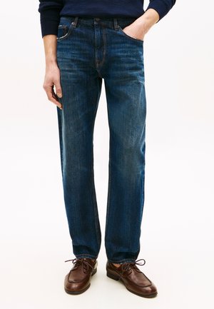 Tommy Hilfiger HARLEM WHISKERED REGULAR TAPERED LEG JEANS - Jean droit - baz indigo