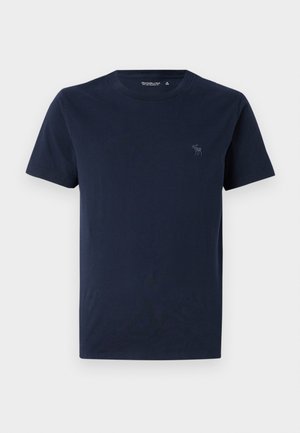 Abercrombie & Fitch PUFFY MOOSE ICON CREW - Basic T-shirt - dark blue
