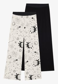2 PACK - Pyjamahousut/-shortsit - black/ beige