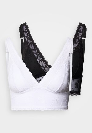 ESSENTIAL BRALETTE 2 PACK - Τριγωνικό σουτιέν - black/white